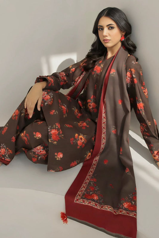 SAPPHIRE -3PC KARANDI  Bana Dori Printed  Shirt With Printed Duppta -SAF 5032