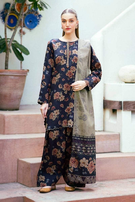 SAPPHIRE -3PC KARANDI  Bana Dori Printed  Shirt With Printed Duppta -SAF 50201
