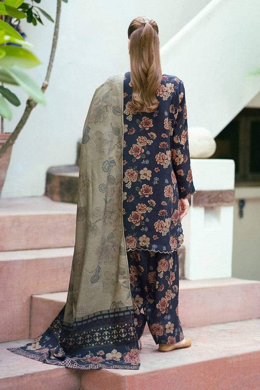 SAPPHIRE -3PC KARANDI  Bana Dori Printed  Shirt With Printed Duppta -SAF 50201