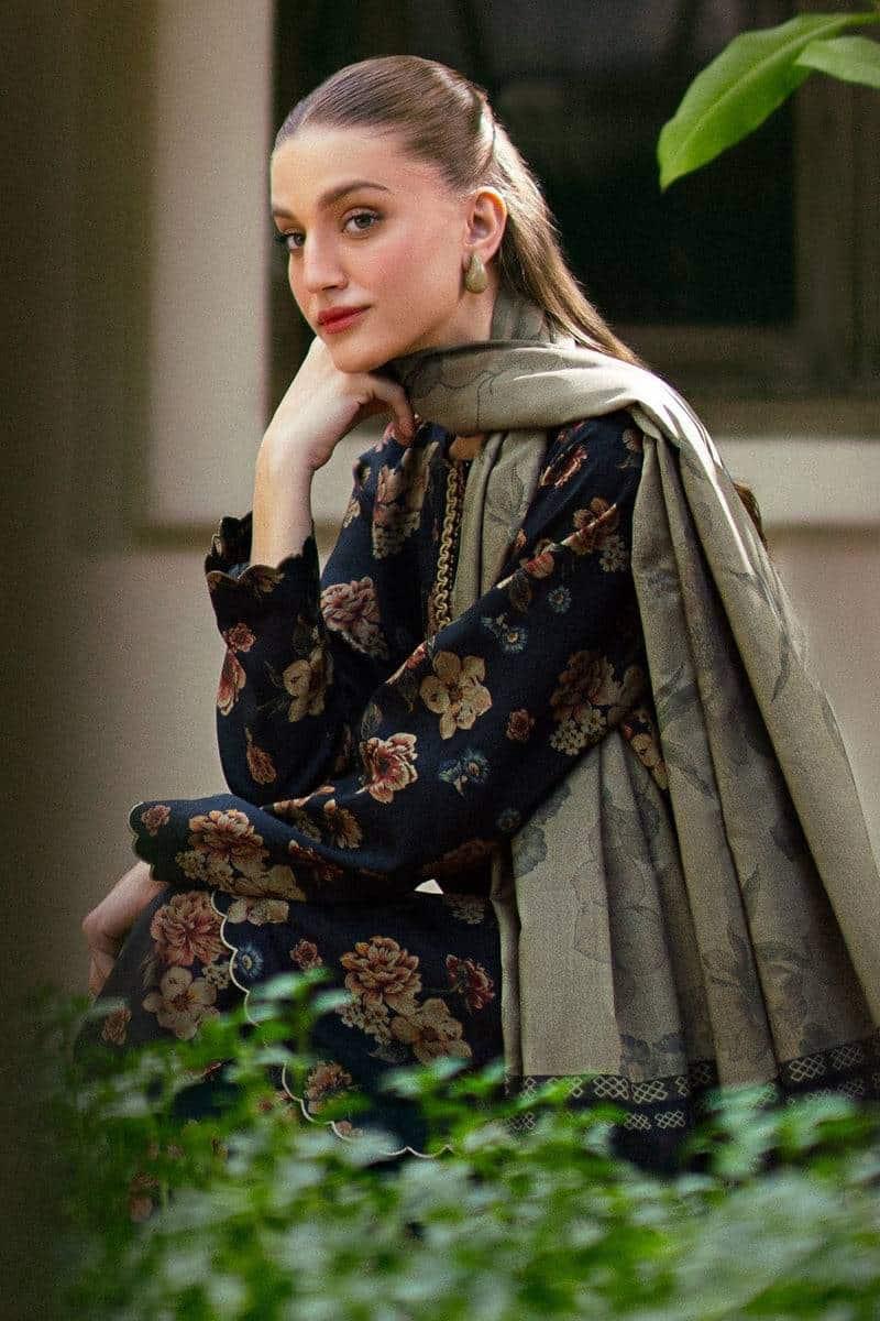 SAPPHIRE -3PC KARANDI  Bana Dori Printed  Shirt With Printed Duppta -SAF 50201