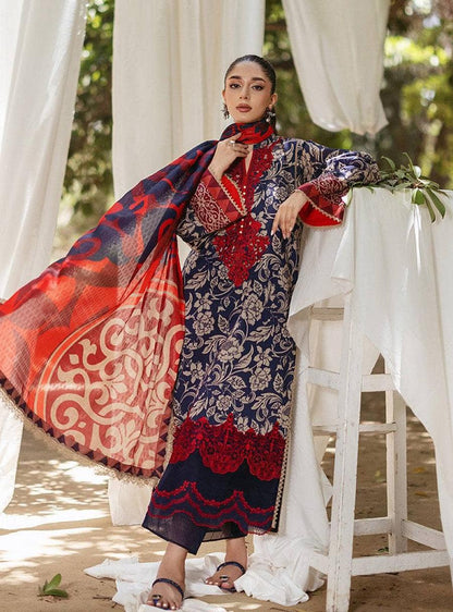SAPPHIRE -3PC KARANDI  Bana Dori Printed  Shirt With Printed Duppta -SAF 5020