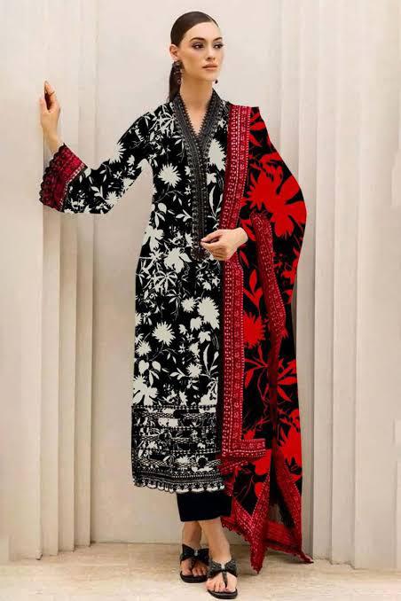 SAPPHIRE -3PC KARANDI  Bana Dori Printed  Shirt With Printed Duppta -SAF 5019
