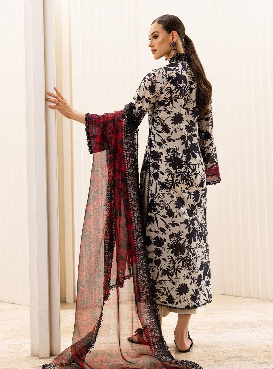 SAPPHIRE -3PC KARANDI  Bana Dori Printed  Shirt With Printed Duppta -SAF 5018