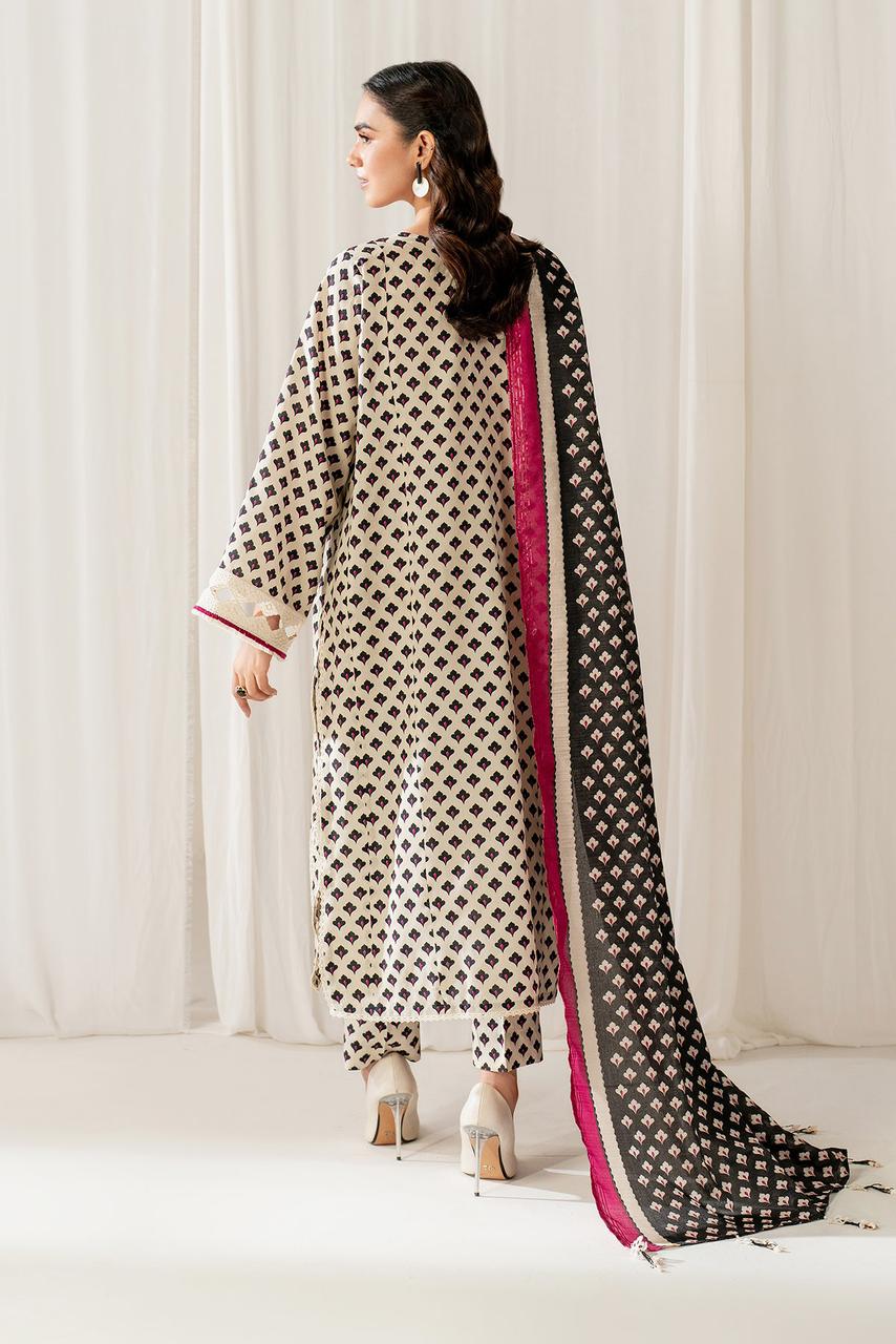 SAPPHIRE -3PC KARANDI  Bana Dori Printed  Shirt With Printed Duppta -SAF 5014