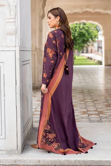 SAPPHIRE -3PC KARANDI  Bana Dori Printed  Shirt With Printed Duppta -SAF 5031