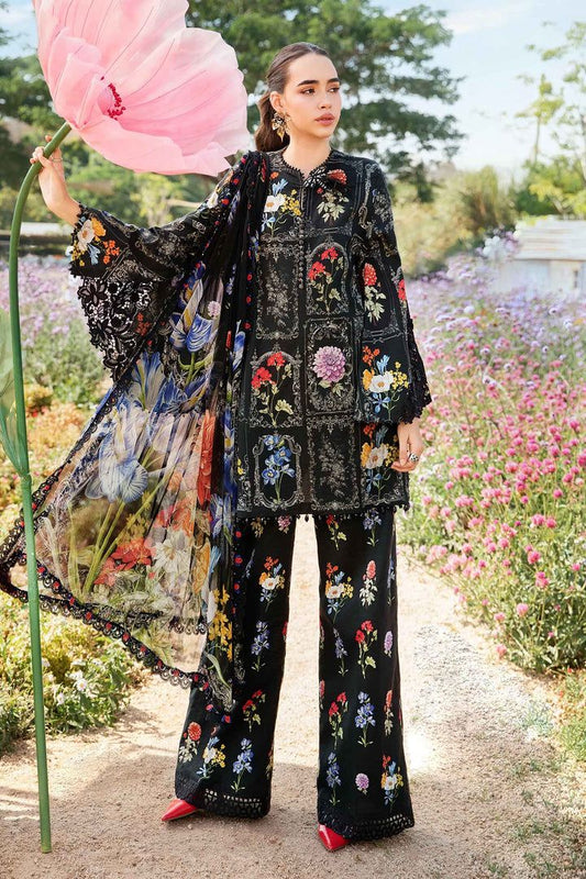 BAROQUE - 3PC Lawn Printed Shirt With Voile Printed Dupatta-DW 209