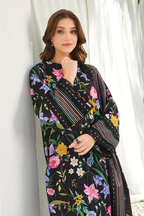BAROQUE - 3PC Lawn Printed Shirt With Voile Printed Dupatta-440 dw 221