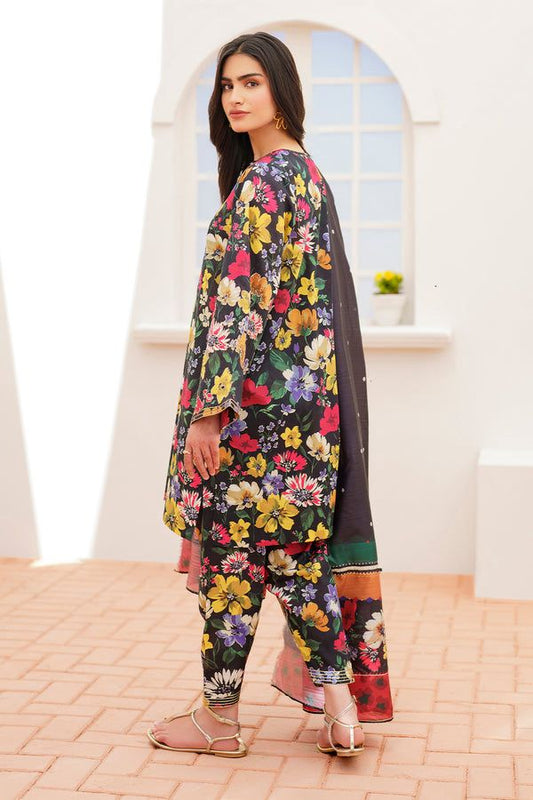 BAROQUE - 3PC Lawn Printed Shirt With Voile Printed Dupatta-440 DW 216