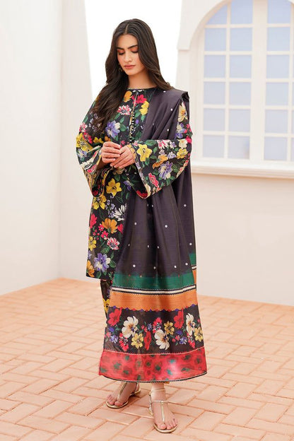 BAROQUE - 3PC Lawn Printed Shirt With Voile Printed Dupatta-440 DW 216
