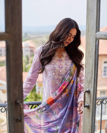 Zara Shahjahan – Embroidered Lawn 3PC – Summer Collection 2025 DW 765