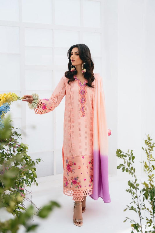 Zara Shahjahan – Embroidered Lawn 3PC – Summer Collection 2025 DW 771